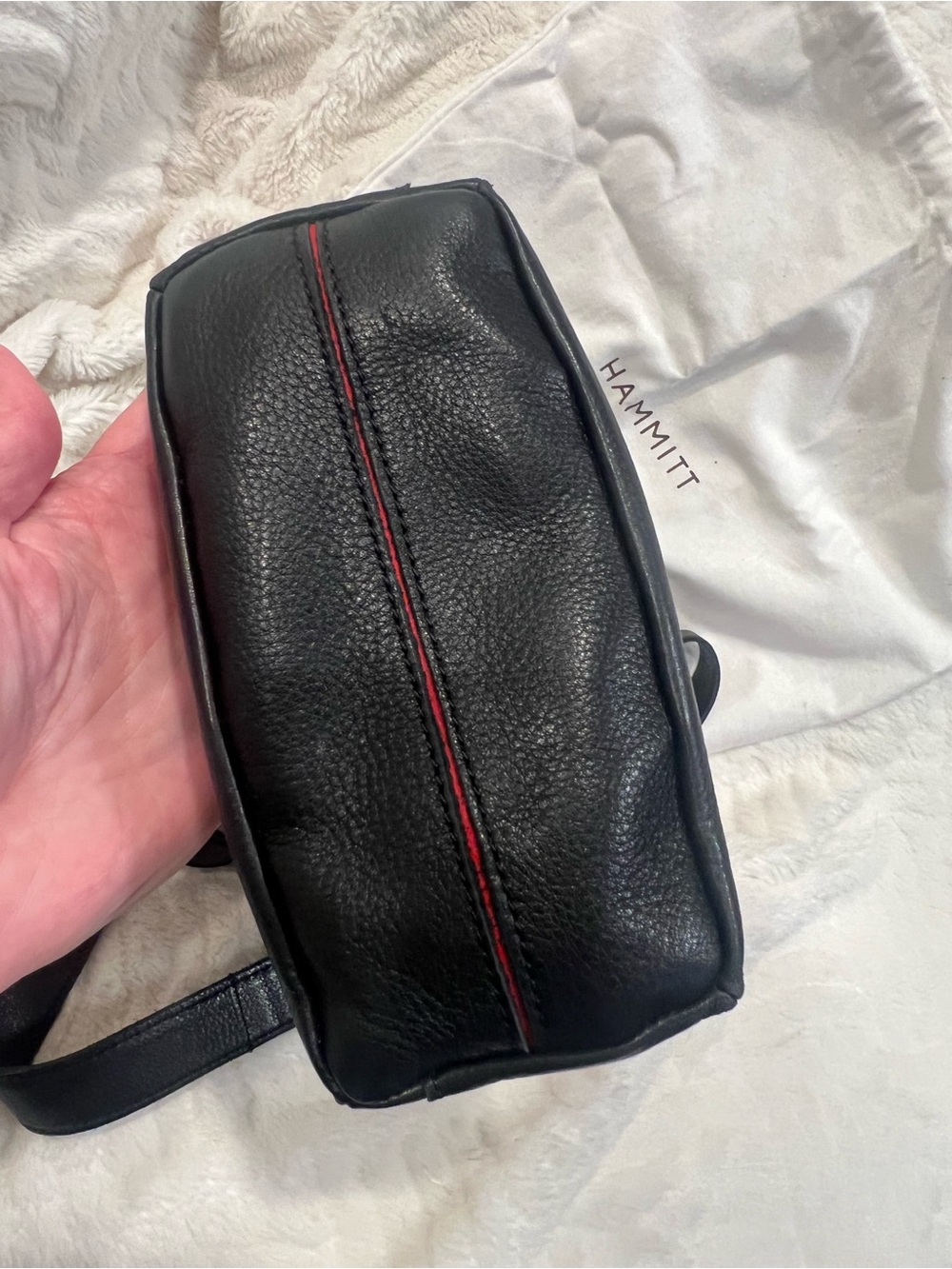 🖤 Hammitt Davis Small Black Pebbled Leather Bag - Picture 5 of 6